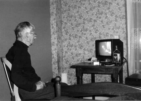 Samuel Becket, December 1988, in his nursing home in Paris. Photograph: Barney Rosset. One of the last, if not the last, set of images taken of Beckett before his death in 1989.